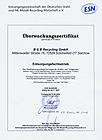 Zertifikat ESN